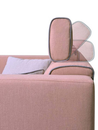 Sofa Ibiza 2R z regulowanymi zagówkami 2 osobowa do salonu