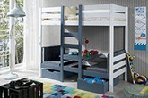 Łóżko piętrowe 2 osobowe Bartosz z stolikiem