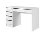 Białe biurko z szufladami Ada