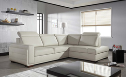 Narożnik Salvo II rozkładany do salonu z regulowanymi zagłówkami