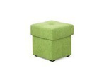 Pufa mała tapicerowana z pojemnikiem do salonu