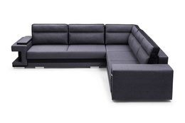 Narożnik Adelajda 2 rozkładany z barkiem do salonu 2 pojemniki